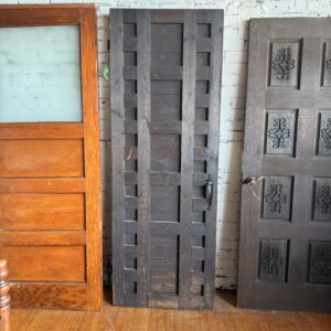 Spanish Style 27 Panel Dark Stained Door