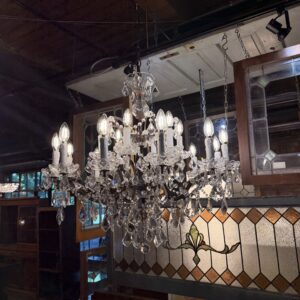 Restoration Hardware 18 Bulb Crystal Chandelier