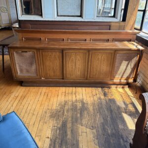 Walnut Record Player Cabinet