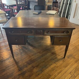 4 Drawer MCM Desk w/Round Hardware