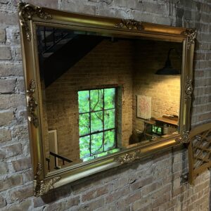 Large Gilded Carved Rectangular Mirror