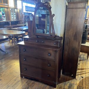 Primitive 5 Drawer Mirrored Dresser