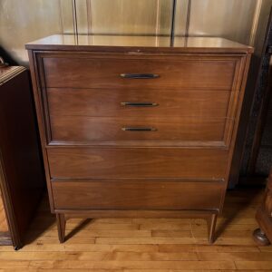 MCM Walnut 5 Drawer Dresser