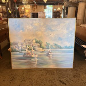 Seaside Lee Reynolds Large Painting Brass Frame