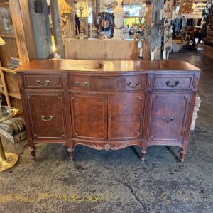 Carved Mahogany 4 Door 3 Drawer Buffet