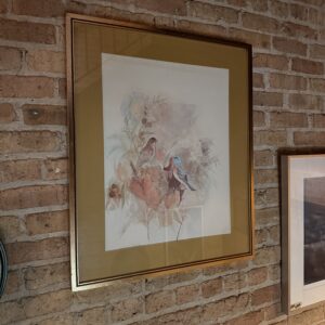 Barbara Weldon Floral & Bird Watercolor Print