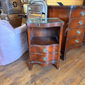 Mahogany 2 Drawer Side Table