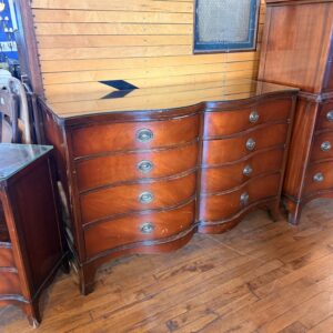 Mahogany 8 Drawer Low Dresser