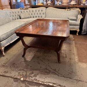Oversized Carved Oak Coffee Table
