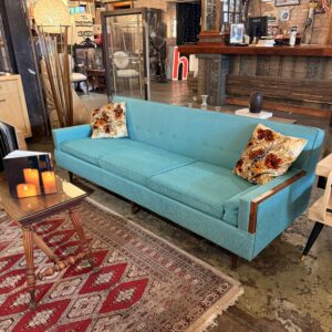 MCM Teal Tufted Sofa