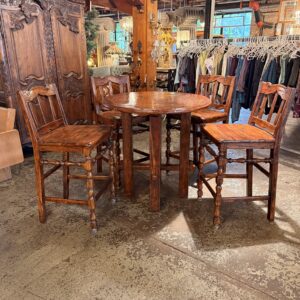 Castle Bromwich Hand Crafted High Top Pub Table & stools