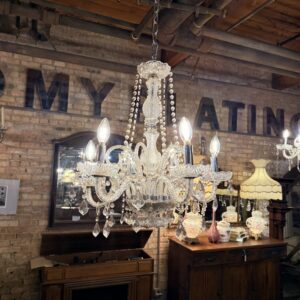 6 Bulb Crystal Chandelier