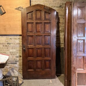 Arched 10 P Oak Exterior Door