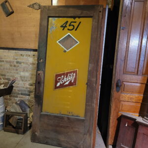 Schlitz Exterior Door Full Glass