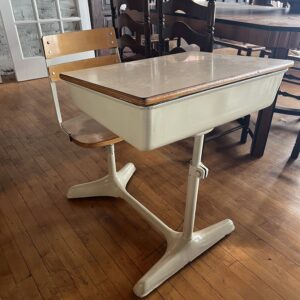 Metal & Wood All in One Students Chair w/Desk