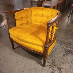 Gold Barrel Arm Chair