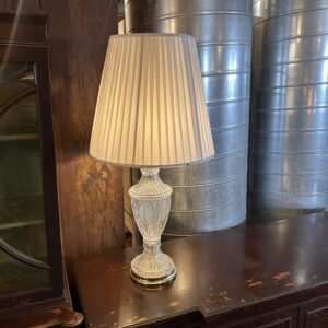 Crystal Table Lamp w Brass Base