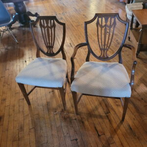 Dining Chair w Ivory Cushion