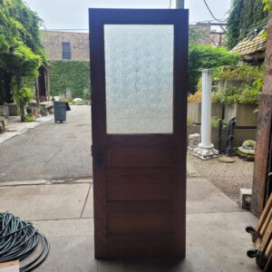 Exterior 1/2 Glass Door w Florentine Glass