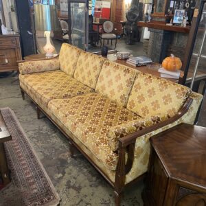 American of Martinsville Gold Floral Sofa