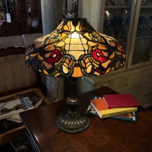 Antique Stained Glass Table Lamp
