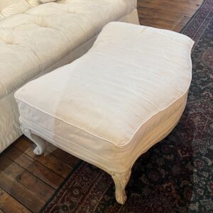Drexel White Ottoman