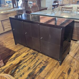 Lacquer & Leather Sideboard