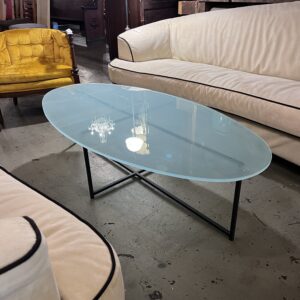 Metal Base X Coffee Table