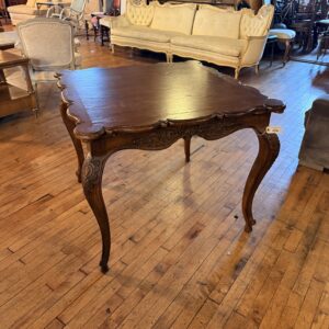 Antique Carved Oak Game Table