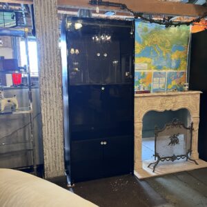 Black Gloss 2 pc Modular Cabinet